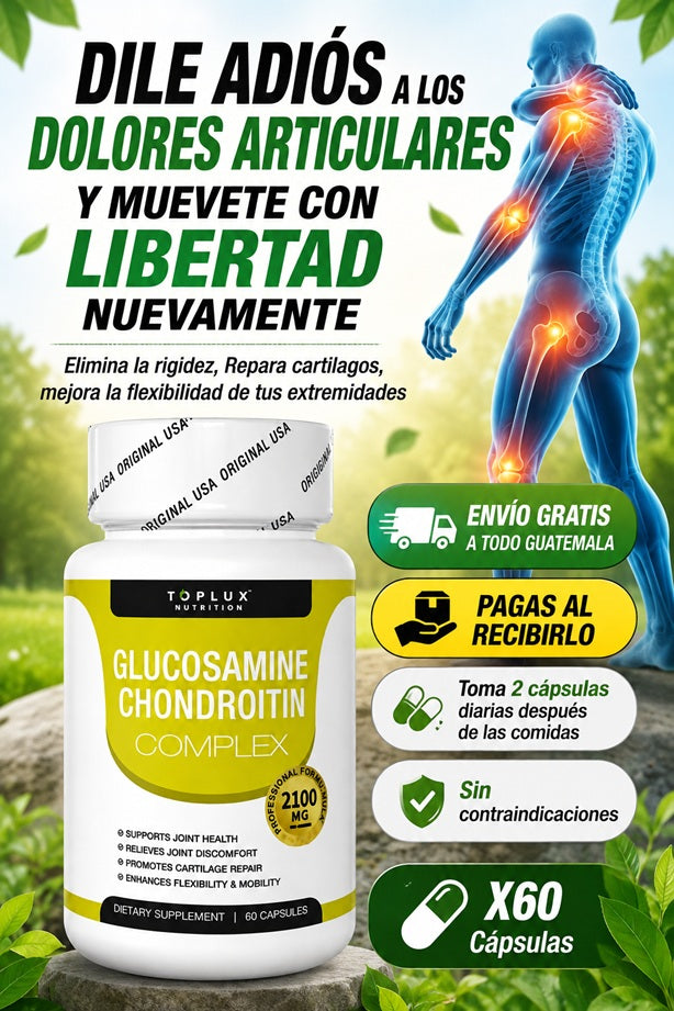GLUCOSAMINE X60 CAPS + ALIVA TODO DOLOR ARTICULAR + ENVÍO GRATIS