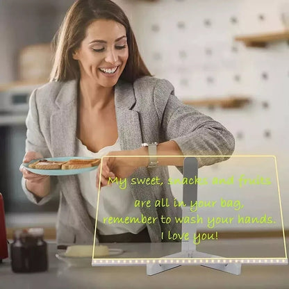 PIZARRA LED 3D EFECTO NEÓN DE 30X20 CM + BASE TRIPODE + 7 MARCADORES BORRABLES + 🎁OBSEQUIO ARCHIVO PDF 97 DIBUJOS PARA IMPRIMIR🎁 + ENVÍO GRATIS!👦👧